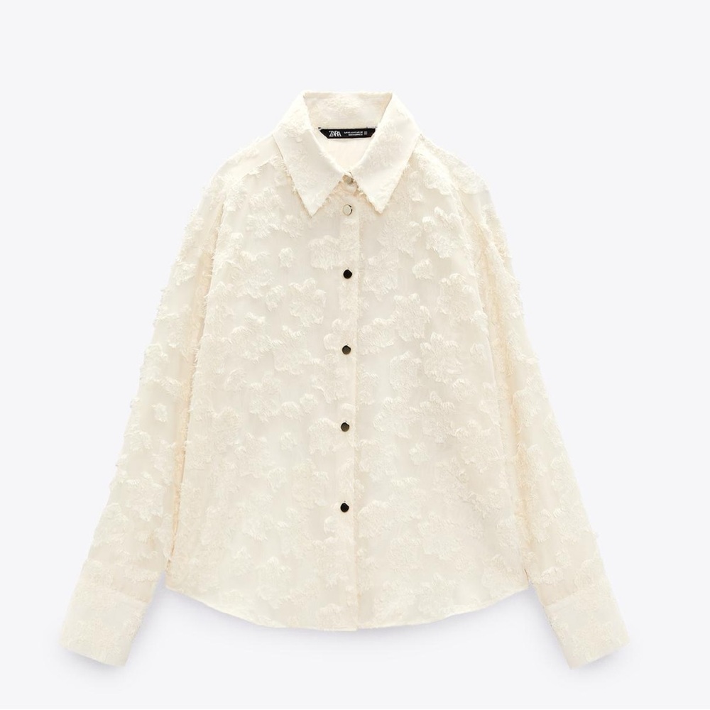 Zara Structured Floral Shirt